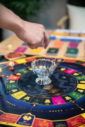 Baccarat ကတ်ဂိမ်း ဒီလာနှင့် ကစားနေသောမြင်ကွင်း